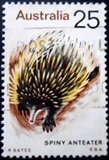 Selo postal da Austrália de 1974 Spiny Anteater U