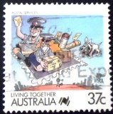 Selo postal da Austrália de 1988 Postal Services U