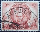 Selo postal da Austrália de 1946 Sir Thomas Mitchell and Queensland U