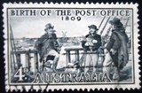 Selo postal da Austrália de 1959 Anniversary of Australian Post Office U
