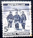 Selo postal do Território Antártico Australiano de 1961 Shackleton Expedition at South Magnetic Pole U