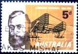Selo postal da AUstrália de 1965 Lawrence Hargrave U