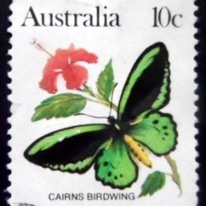 Selo postal da Austrália de 1983 Cairns Birdwing U