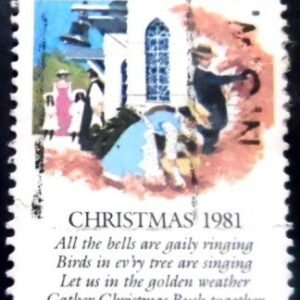 Selo postal da Austrália de 1981 Natal 1981 U