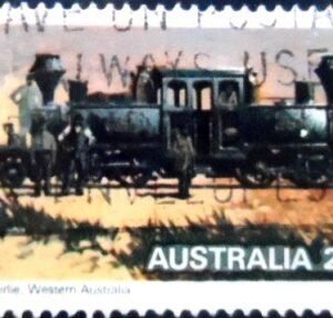 Selo postal da Austrália de 1979 Double Fairlie U