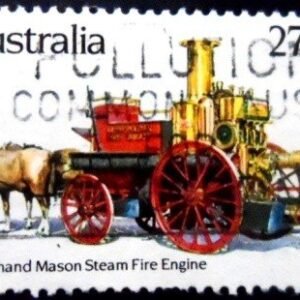 Selo postal da Austrália de 1983 Shand Mason Steam Fire Engine U