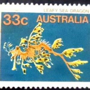 Selo postal da Austrália de 1985 Leafy Seadragon U