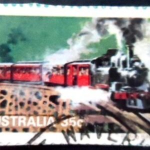 Selo postal da AUstrália de 1979 Zig Zag Railway U