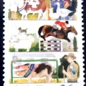 Selo postal da Austrália de 1987 Livestock U