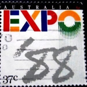 Selo postal da Austrália de 1988 Expo '88 World Fair U
