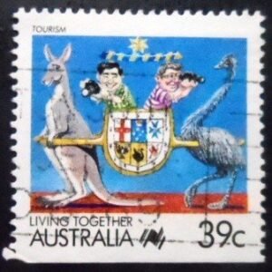 Selo postal da Austrália de 1988 Tourism U Du