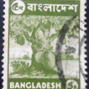 Selo postal de Bangladesh de 1976 Jackfruit Tree 5 U