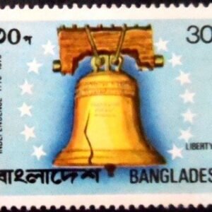 Selo postal de Bangladesh de 1976 Liberty Bell M