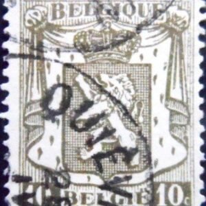 Selo postal da Bélgica de 1936 Small Coat of Arms 10 U