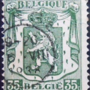 Selo postal da Bélgica de 1936 Small Coat of Arms 35 U