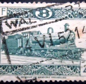 Selo postal da Bélgica de 1949 Type 18 Locomotive 1901 U EA