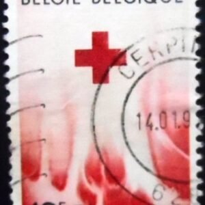 Selo postal da Bélgica de 1971 Belgian Red Cross U