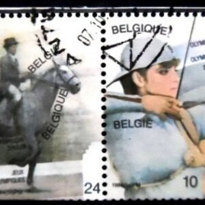 Se-tenant da Bélgica de 1984 Olympic Games Los Angeles U SET