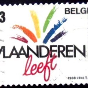 Selo da Bélgica de 1988 Vlaanderen Leeft U