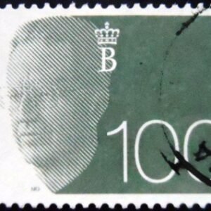 Selo postal da Bélgica de 1992 King Baudouin Type "Olyff" 100 U