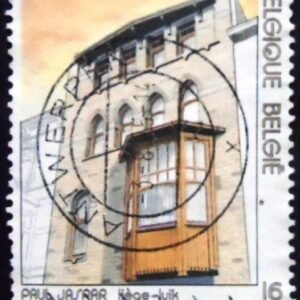Selo da Bélgica de 1995 Art Nouveau House Facade M