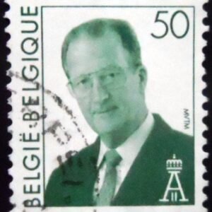 Selo postal da Bélgica de 1996 King Albert II 50 U