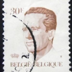 Selo postal da Bélgica de 1984 King Baudouin type Velghe 30 U