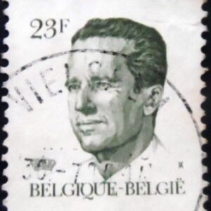 Selo postal da Bélgica de 1985 King Baudouin type Velghe 23 U