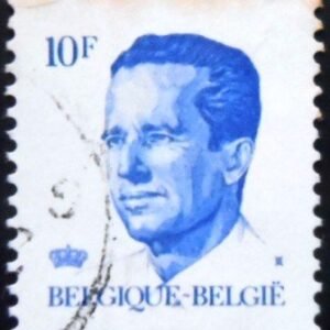 Selo postal da Bélgica de 1982 King Baudouin type Velghe 10 U