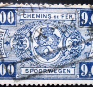 Selo postal da Bélgica de 1941 Coat of Arms 9 U E sev