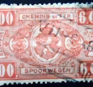 Selo postal da Bélgica de 1941 Coat of Arms 6 U E sev