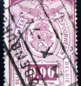 Selo postal da Bélgica de 1941 Coat of Arms 0.90 U E sev