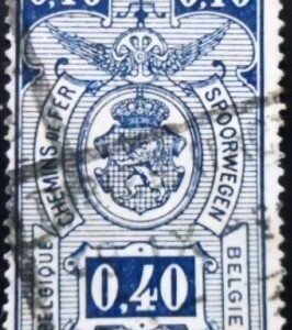 Selo postal da Bélgica de 1941 Coat of Arms 0.40 U E sev