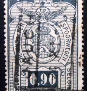 Selo postal da Bélgica de 1927 Coat of Arms 0.90 U E sev