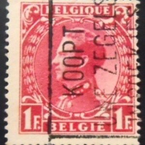 Selo postal da Bélgica de 1935 King Leopold III 1 U