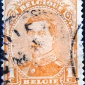 Selo postal da Bélgica de 1915 King Albert I Type I 1 U sev