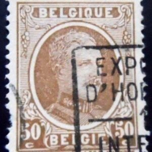 Selo postal da Bélgica de 1922 King Albert I Type Houyoux 35 U