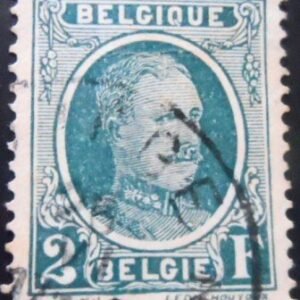 Selo postal da Bélgica de 1926 King Albert I Type Houyoux 1 U