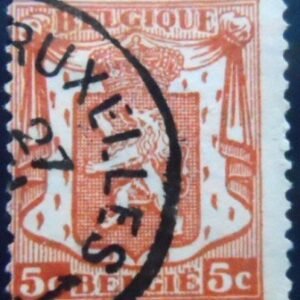Selo postal da Bélgica de 1935 Small Coat of Arms 5 U