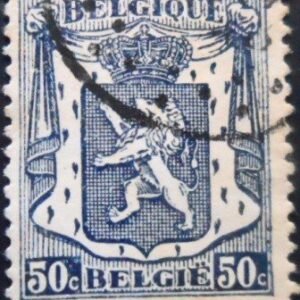 Selo postal da Bélgica de 1936 Small Coat of Arms 50 U a