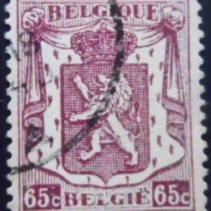 Selo postal da Bélgica de 1946 Small Coat of Arms 65 U