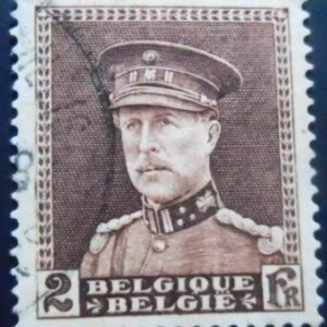 Selo postal da Bélgica de 1931 King Albert I 2 U