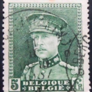 Selo postal da Bélgica de 1931 King Albert I 5 U
