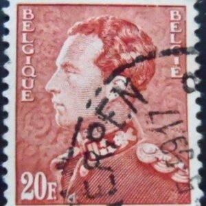 Selo postal da Bélgica de 1941 King Leopold III Poortman 20 U sev