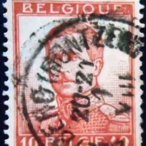 Selo postal da Bélgica de 1913 King Albert I without Engravers Name U 10
