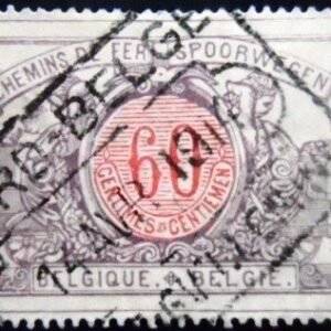 Selo postal da Bélgica de 1902 Railway Stamp