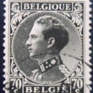 Selo postal da Bélgica de 1935 King Leopold III Profile to the Left 70 U