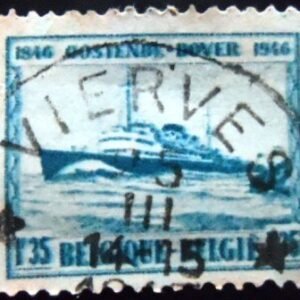 Selo postal da Bélgica de 1946 Prince Baudouin U