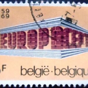 Selo postal da Bélgica de 1969 C.E.P.T. Building 6 U