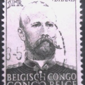 Selo postal do Congo Belga de 1951 Baron Francis Dhanis U